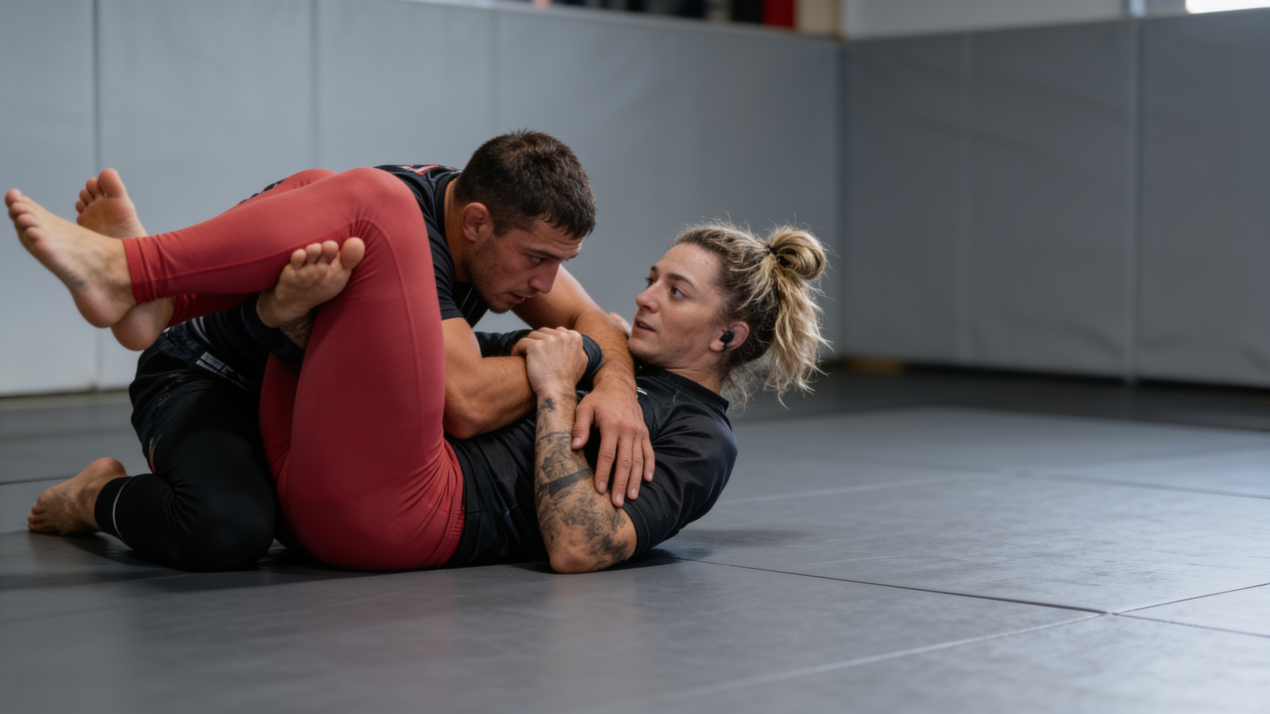 Travail de garde au sol en jiu-jitsu brésilien