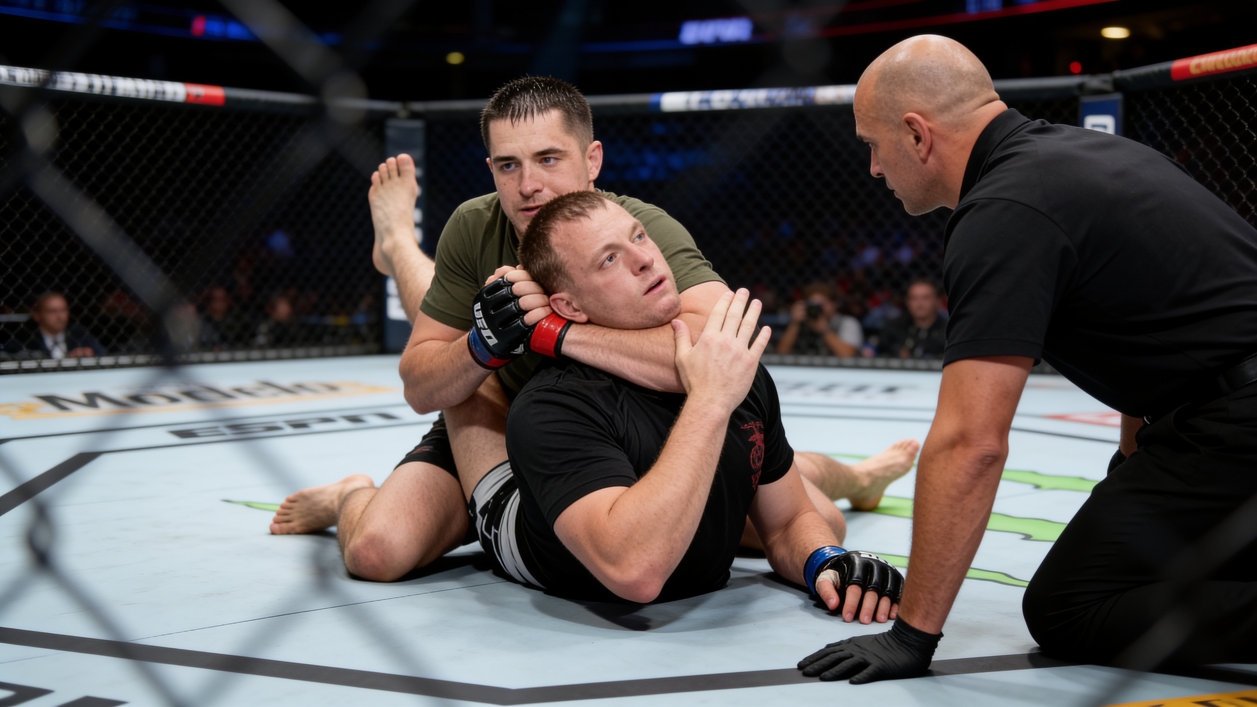 Abandon sur une soumission au MMA