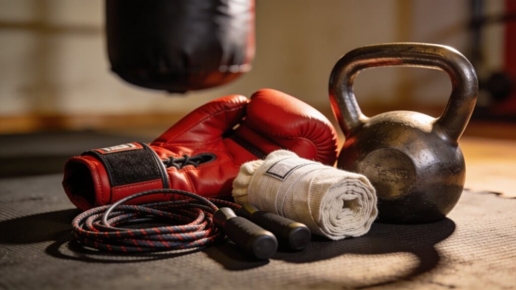 Matériel de base pour suivre un programme d'entraînement MMA débutant